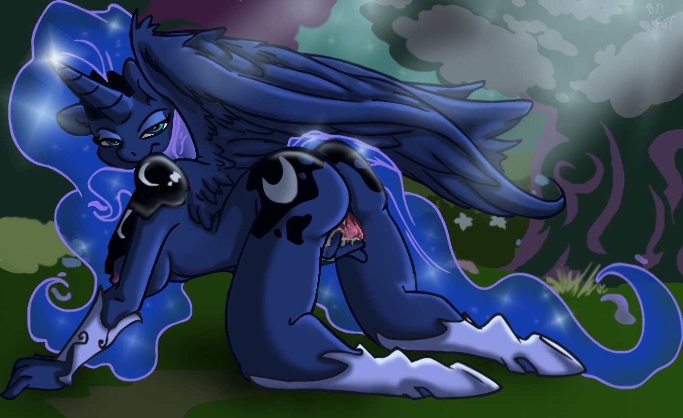 2014 anthro anthrofied barefoot biped blue_body blue_eyes blue_feathers bodily_fluids breasts butt cutie_mark detailed_background e621 equid equine feathered_wings feathers feet female forest friendship_is_magic fuf fur genital_fluids genitals glistening grass hair half-closed_eyes happy hasbro horn long_hair looking_at_viewer mammal my_little_pony mythological_creature mythological_equine mythology narrowed_eyes nature night nipples nude orgasm outside plant presenting presenting_hindquarters presenting_vulva princess princess_luna_(mlp) royalty shadow side_boob smile solo spread_legs spread_vulva spreading star tree vaginal_fluids vulva winged_unicorn wings