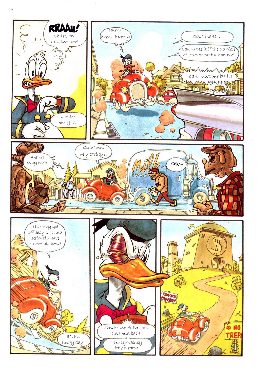 comic disney donald_duck female male murder rule34 tagme violence
