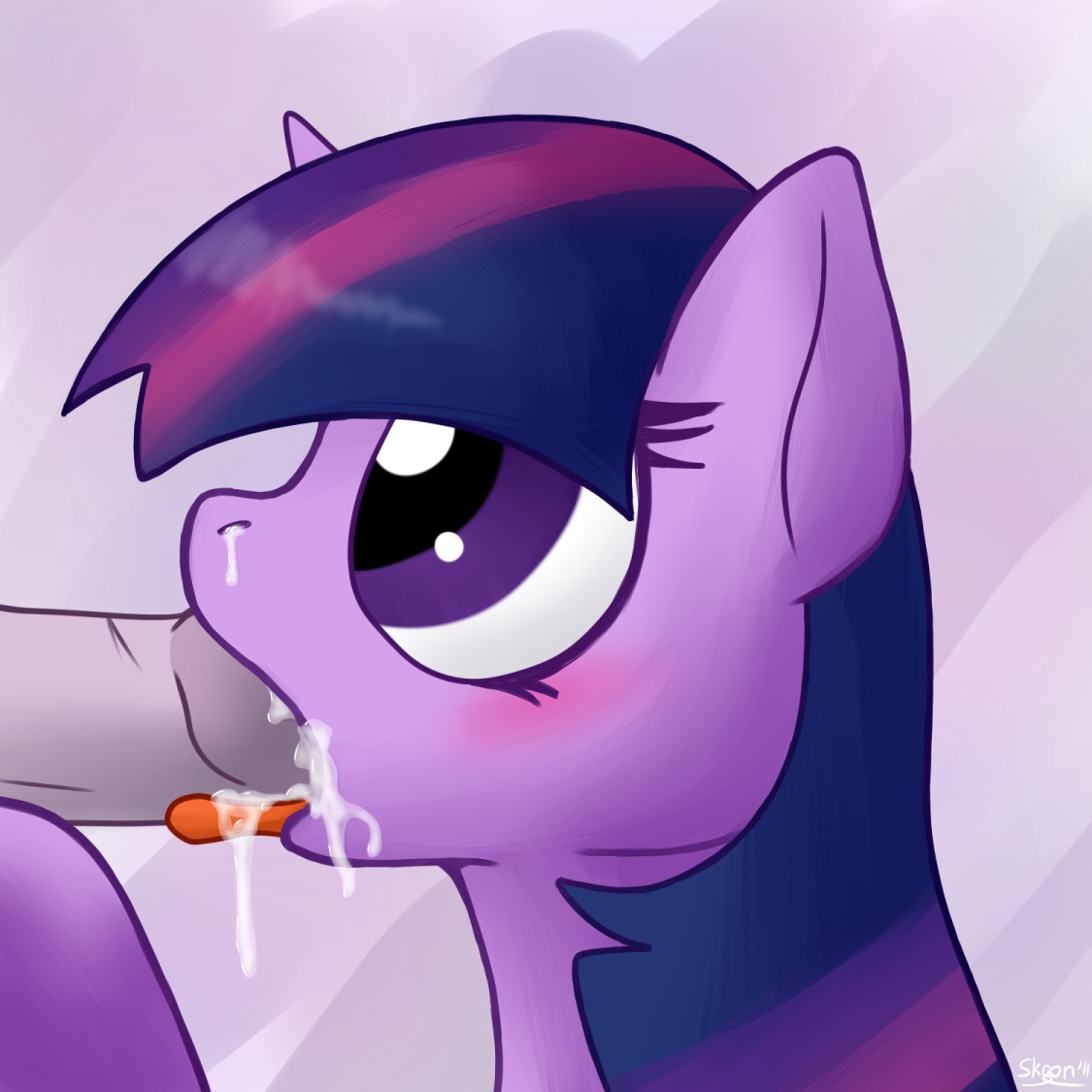 1:1 blush bodily_fluids conditional_dnp cum cum_from_nose cum_in_mouth cum_in_nose cum_inside digital_media_(artwork) disembodied_penis duo e621 equid equine erection fellatio female female_focus female_penetrated feral friendship_is_magic fur genital_fluids genitals hair hasbro horn male male/female male_penetrating male_penetrating_female mammal multicolored_hair my_little_pony mythological_creature mythological_equine mythology oral oral_penetration orgasm penetration penile penis purple_body purple_eyes purple_fur purple_hair sex skoon solo_focus twilight_sparkle_(mlp) two_tone_hair unicorn