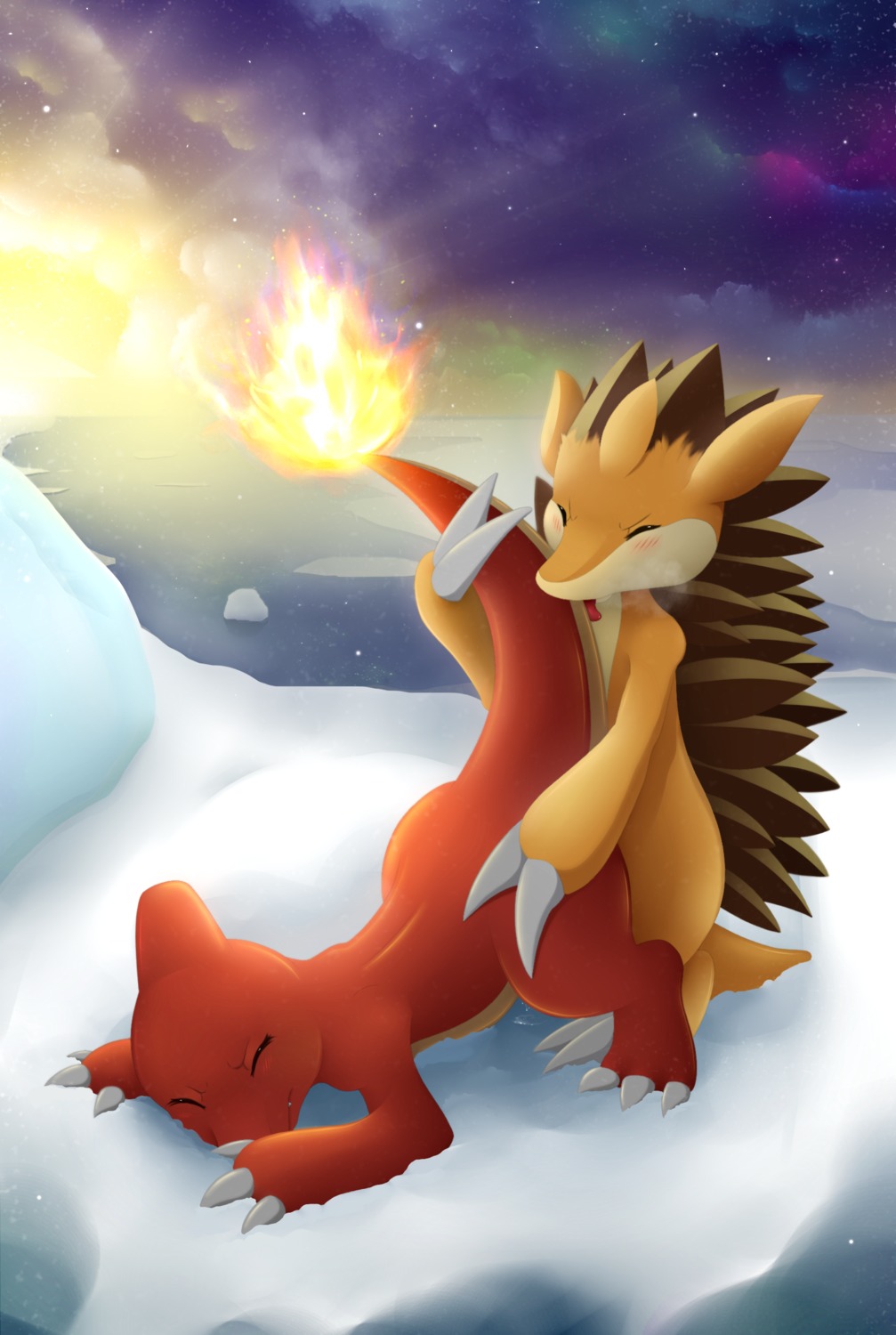 2014 absurd_res blush charmeleon claws duo e621 eyes_closed feet female female_penetrated feral feral_on_feral fire flaming_tail from_behind_position generation_1_pokemon glistening hi_res ice interspecies lying male male/female male_penetrating male_penetrating_female meraence nintendo on_front orange_body orange_skin outside penetration pokemon pokemon_(species) raised_tail sandslash sea sex shadow sharp_teeth sky snow star tail tail_grab tail_grapple tail_hug teeth thick_tail toe_claws tongue tongue_out water