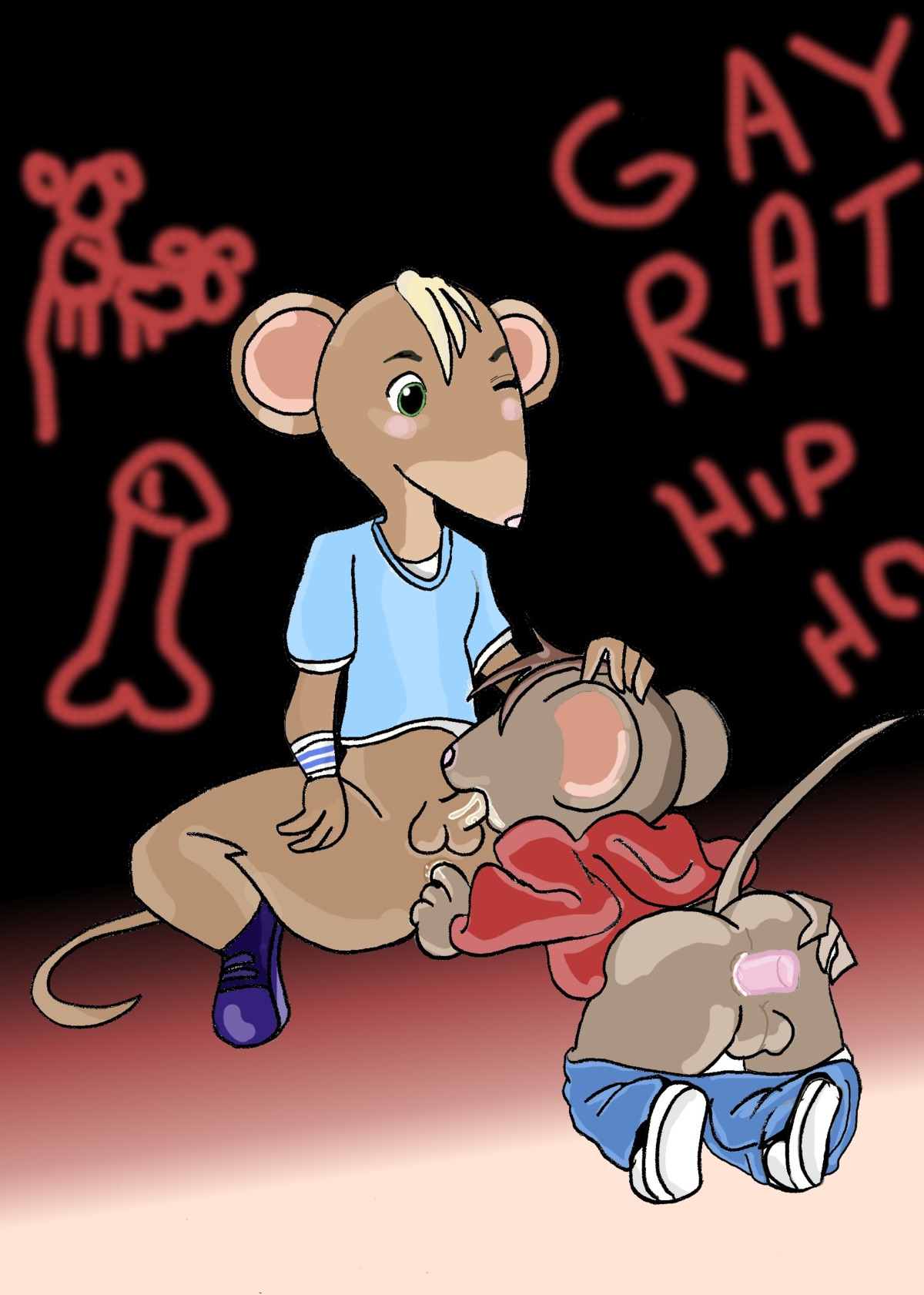angelina_ballerina anthro gay_rat male male_only rule34 tagme