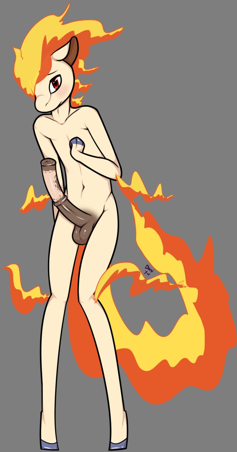 2014 alpha_channel animal_genitalia animal_penis anthro anthrofied balls big_penis daniruu e621 equid equine_genitalia equine_penis erection femboy fire flaming_tail generation_1_pokemon genitals hi_res hooves male mammal nintendo penis pokemon pokemon_(species) ponyta red_eyes solo tail