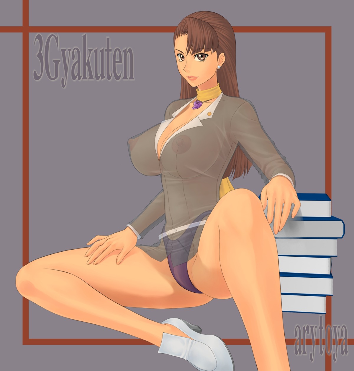 1girls arutoya female female_only gyakuten_saiban mia_fey rule34 solo tagme