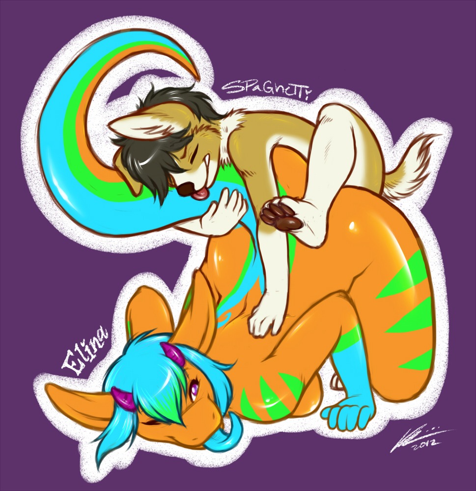 2012 age_difference anthro anthro_on_anthro ass_up blue_tongue breasts canid canine canis digital_media_(artwork) domestic_dog dragon duo e621 eyes_closed female female_penetrated from_behind_position herding_dog horn interspecies larger_female larger_penetrated larger_sub lying male male/female male_penetrating male_penetrating_female mammal mythological_creature mythological_scalie mythology nude older_female older_penetrated on_front onnanoko orange_body outline pastoral_dog penetration scalie sex side_boob signature simple_background size_difference smaller_male submissive tail tongue tongue_out welsh_corgi young young_anthro younger_male
