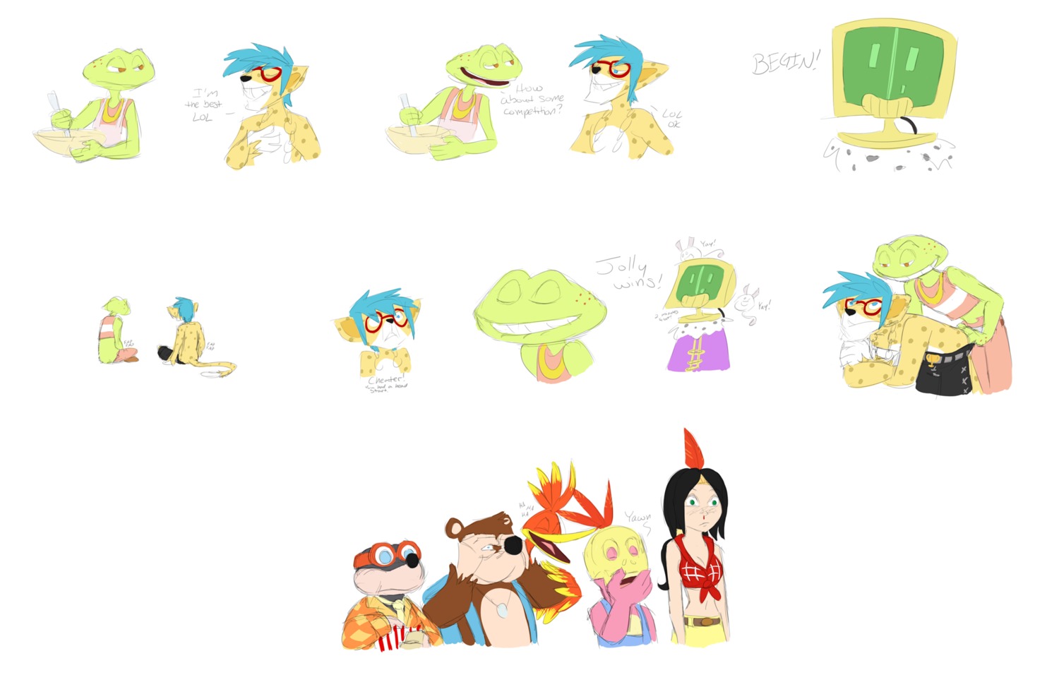 banjo banjo-kazooie banjo_(banjo-kazooie) bear bottles breegull buggery color female frog furry human humba_wumba interspecies jolly_roger kazooie lord_of_games male mole multiple_females multiple_males mumbo rareware rule34 teeth trophy_thomas yaoi