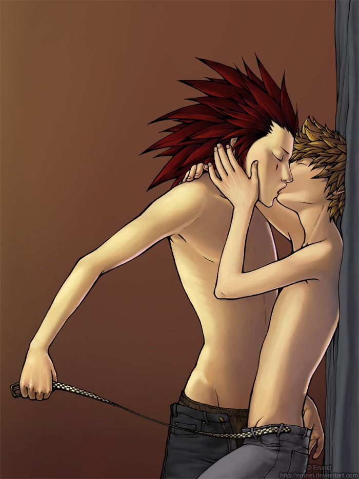 2boys axel_(kingdom_hearts) disney gay kingdom_hearts male male_only roxas rule34 square_enix tagme yaoi