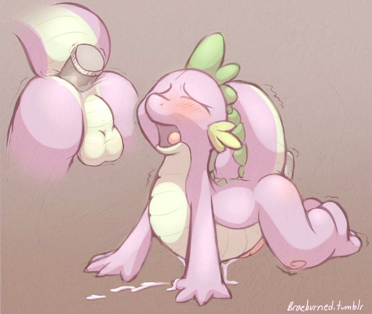 1boy all_fours anal anal_insertion balls blush braeburned close-up closed_eyes cum dragon friendship_is_magic hands-free insertion male male_only my_little_pony orgasm penetration penis rule34 scalie sex_toy smooth_skin solo spike_(mlp) tail vibrator young