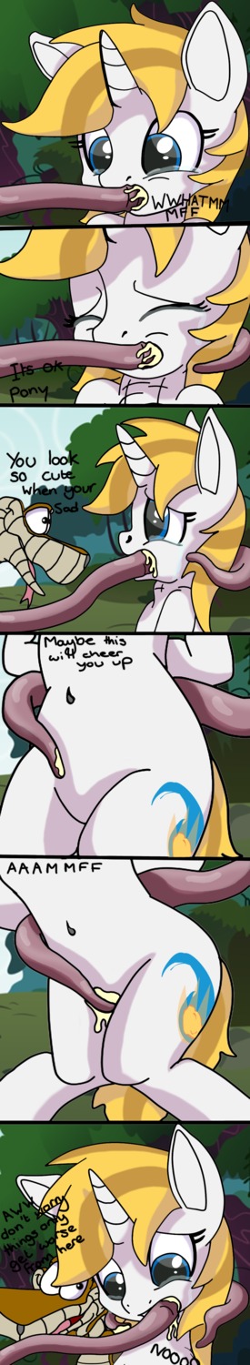 absurd_res anthro bodily_fluids crossover cum cum_in_mouth cum_inside cutie_mark disney duo e621 equid equine female feral forced genital_fluids genitals hair hasbro hi_res horn kaa_(jungle_book) long_image mammal mistydash my_little_pony mythological_creature mythological_equine mythology navel oral oral_penetration outside penetration rape reptile scalie sex snake tall_image tears tentacle_in_mouth tentacle_penetration tentacle_rape tentacle_sex tentacles the_jungle_book torture_station unicorn vaginal vulva