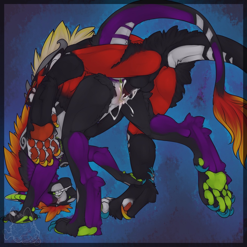1:1 4_toes abstract_background balls bodily_fluids claws clenched_teeth cum cum_in_vagina cum_inside digitigrade dragon duo e621 erection feet felkin female female_penetrated feral feral_on_feral from_behind_position fur furred_dragon furred_scalie genital_fluids genitals green_paws hindpaw knotting male male/female male_penetrating male_penetrating_female mythological_creature mythological_scalie mythology nude orgasm pawpads paws penetration penile penile_penetration penis penis_in_vagina purple_body purple_fur rainbow_(character) raine_(bundadingy) raised_leg red_body red_fur red_paws renato scalie sex simple_background soles tail teeth toes vaginal vaginal_knotting vaginal_penetration vulva xenoforge