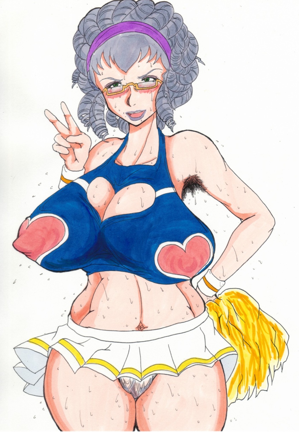 anacondy breasts clothing female glasses ken_hayakawa large_breasts precure pretty_cure rule34 skirt tagme yes!_precure_5
