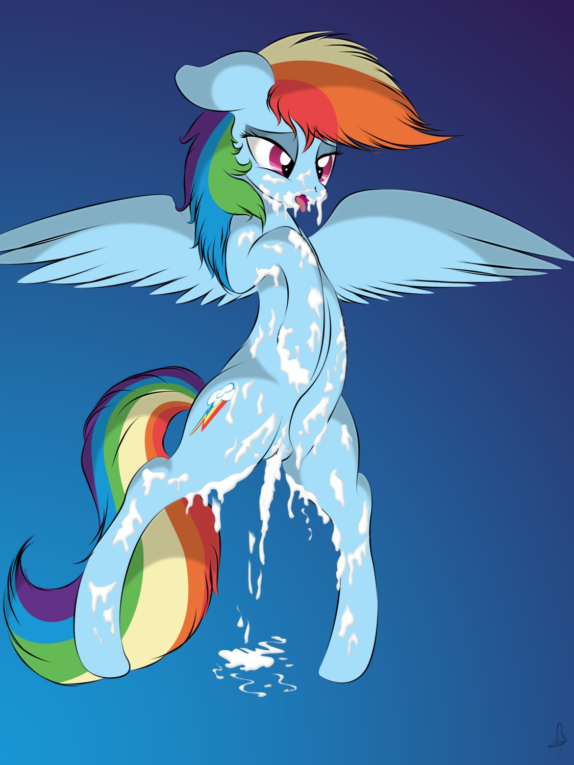2012 3:4 absurd_res after_sex blue_body blue_feathers blue_fur bodily_fluids cum cum_covered cum_drip cum_in_vagina cum_inside cum_on_belly cum_on_body cum_on_face dripping e621 equid equine excessive_cum excessive_genital_fluids feathered_wings feathers female feral friendship_is_magic fur genital_fluids hair happy hasbro hi_res looking_pleasured mammal messy multicolored_hair multicolored_tail my_little_pony mythological_creature mythological_equine mythology pegasus rainbow_dash_(mlp) rainbow_hair rainbow_tail solo tail v-d-k wings