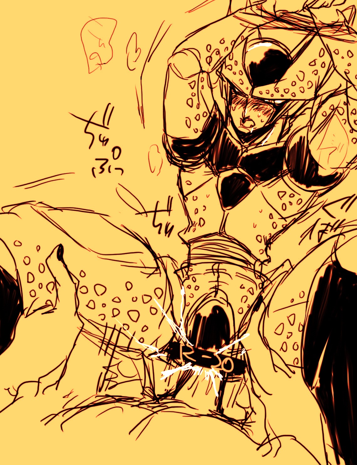 cell_(dragon_ball) dragon_ball dragon_ball_z male male_only perfect_cell rule34 tagme yaoi