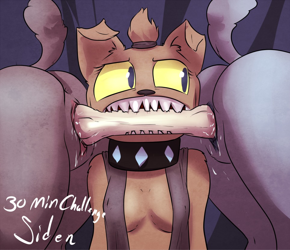 annoyed anthro anus bite bodily_fluids bone bonefuck breasts brown_body brown_fur butt canid clothing collar crossgender diamond_dog_(mlp) e621 fangs female fido_(mlp) friendship_is_magic fur genital_fluids genitals group hasbro improvised_dildo improvised_sex_toy mammal mtf_crossgender my_little_pony penetration raised_tail rover_(mlp) shirt spot_(mlp) tail teeth topwear vaginal vaginal_fluids vaginal_penetration vulva wick_(artist) yellow_eyes