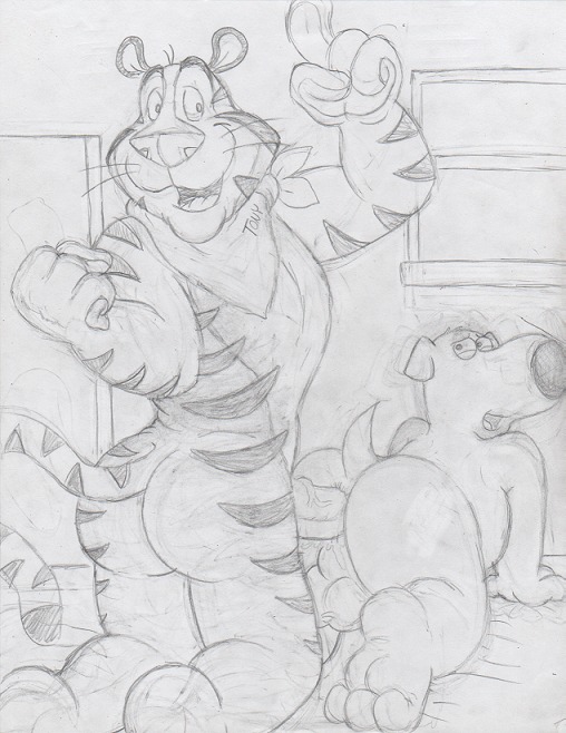 2boys anthro brian_griffin canine crossover domestic_dog family_guy feline furry kellogg's male male_only mascot multiple_males rule34 sex tbfm tiger tony_the_tiger toony yaoi