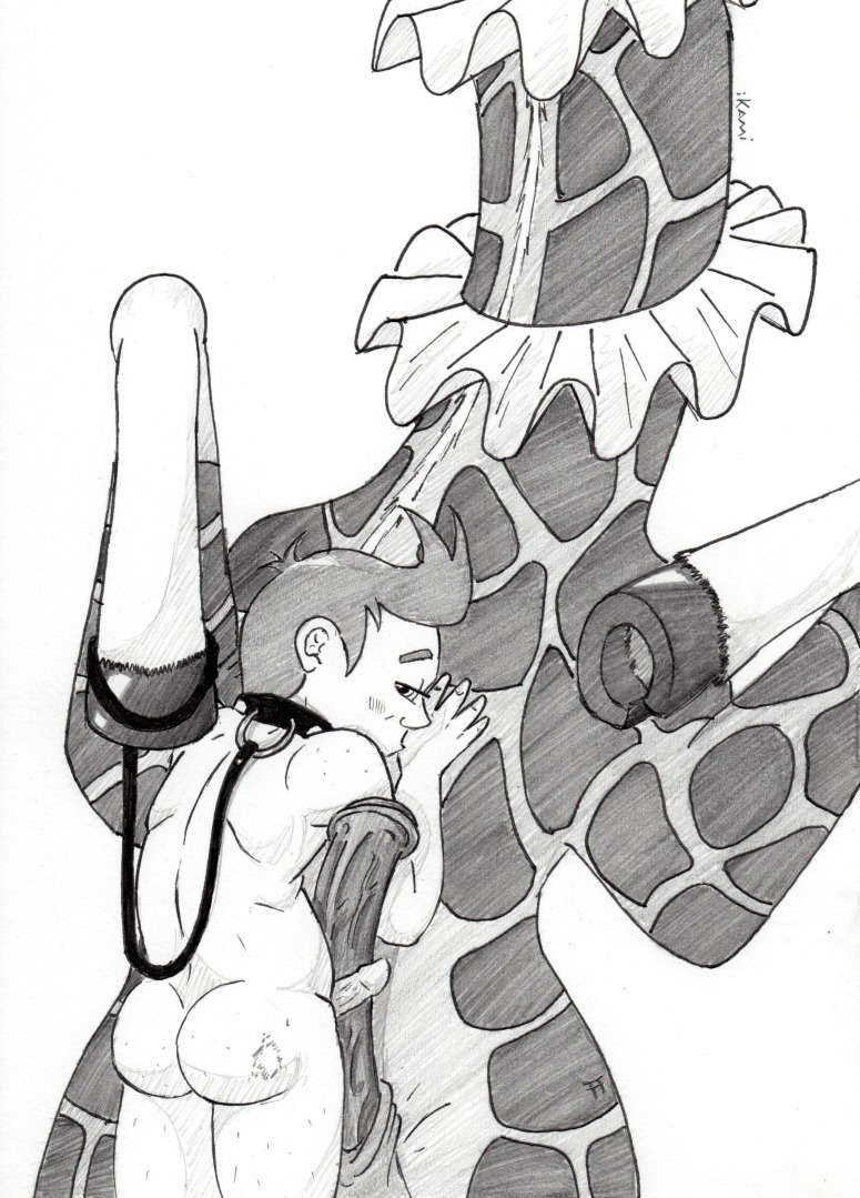 futurama gay giraffe_king ikami male male_only philip_j_fry rule34 tagme