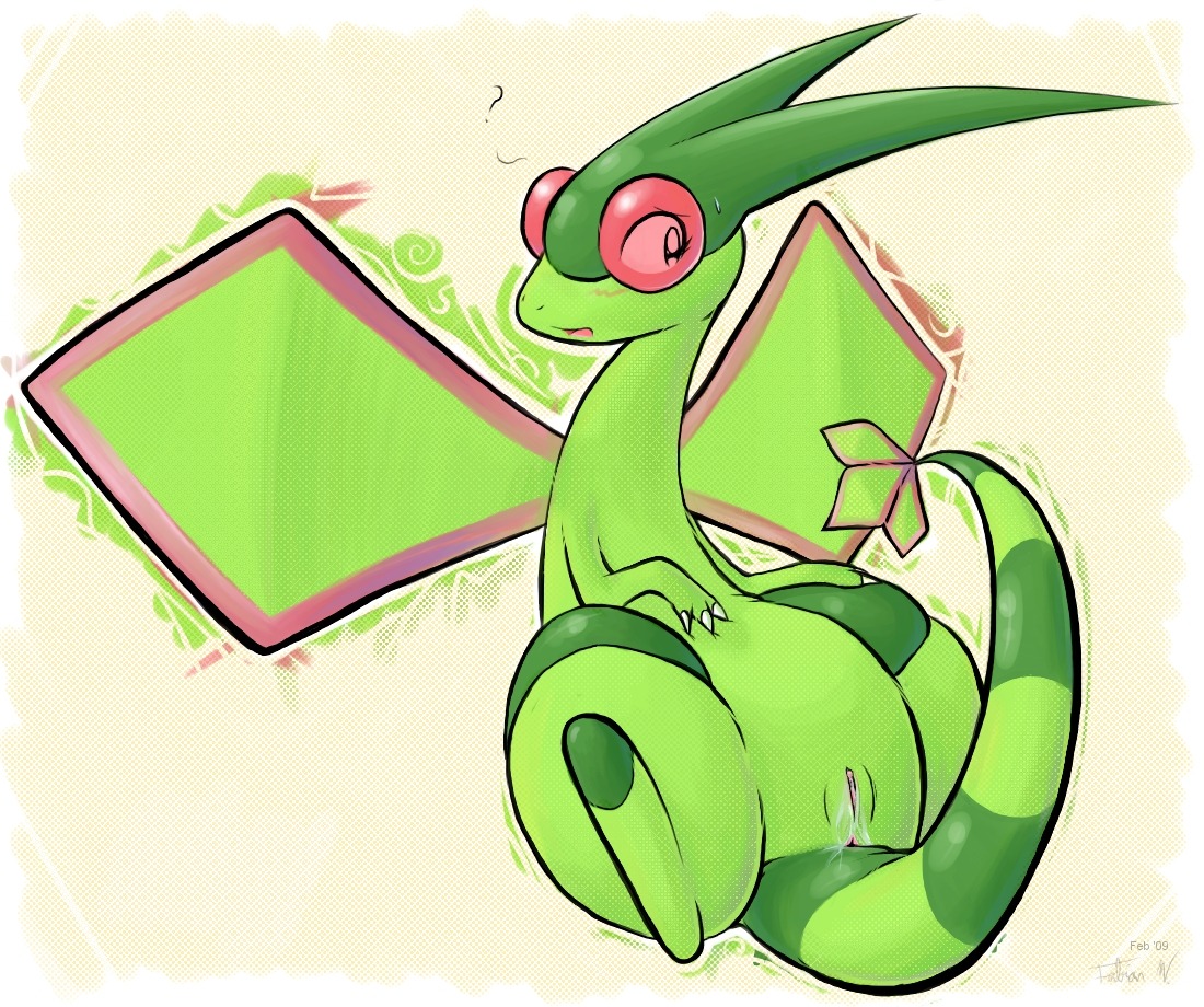2009 anus blush bodily_fluids charrcoal claws clitoris digitigrade e621 female feral flygon generation_3_pokemon genital_fluids genitals humanoid_genitalia humanoid_vulva membrane_(anatomy) membranous_wings nintendo open_mouth pokemon pokemon_(species) question_mark signature simple_background sitting solo tail vaginal_fluids vulva wings