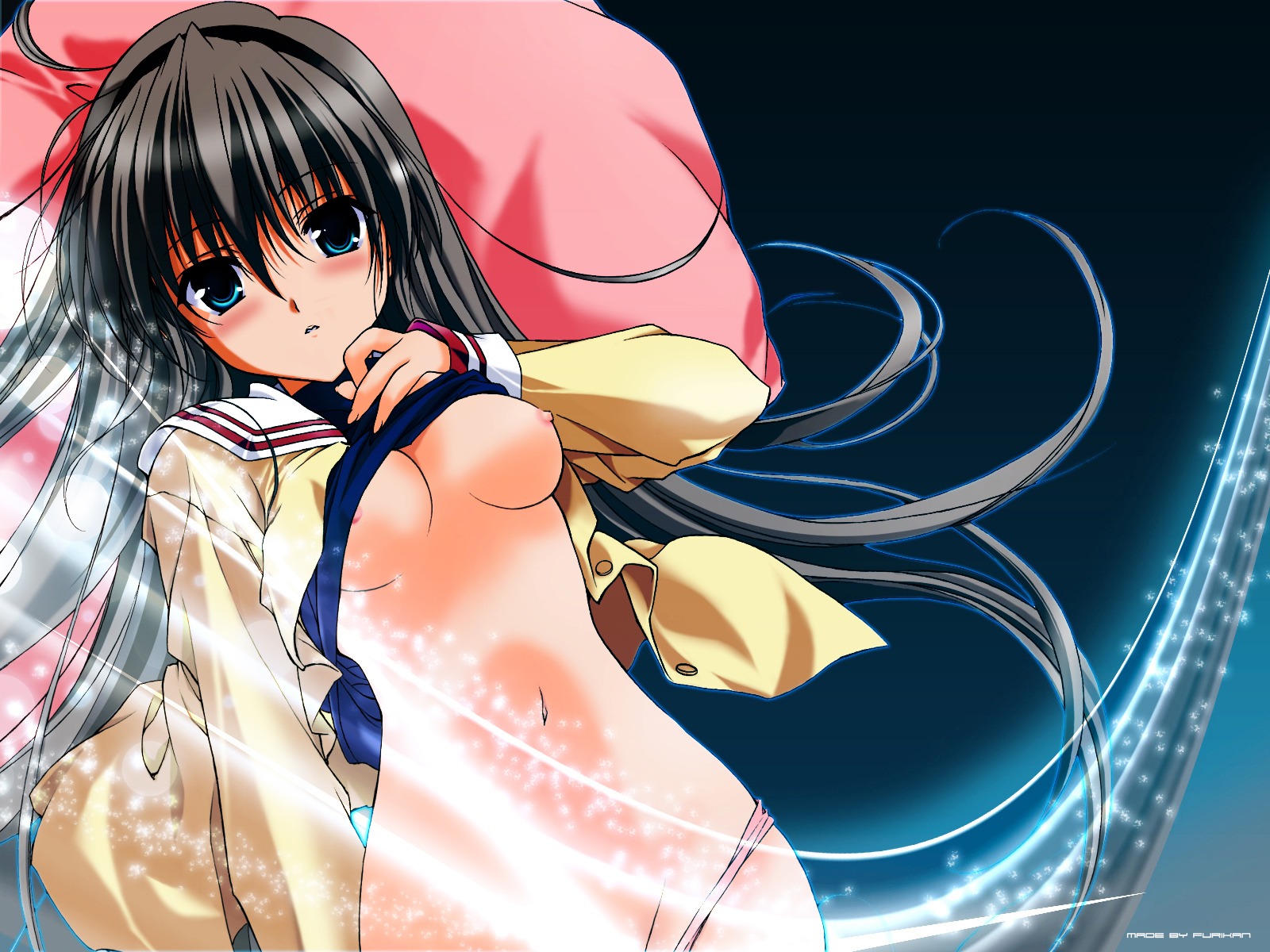 breasts clannad clothing female nude panties rule34 sakagami_tomoyo small_breasts tagme