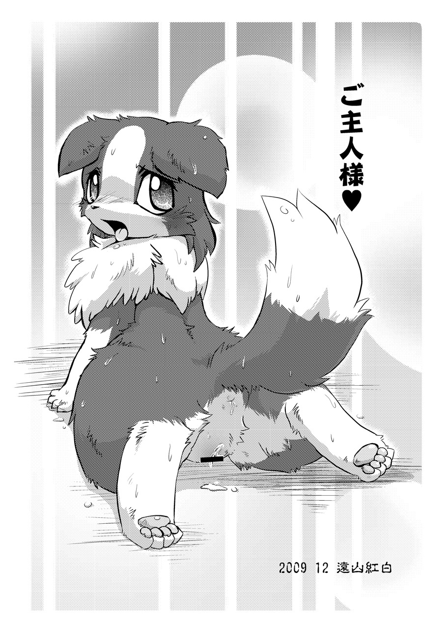 anthro anus biped border_collie canid canine canis censor_bar censored collie comic dipstick_tail domestic_dog e621 ears_down feet female genitals greyscale heart_symbol herding_dog hi_res hindpaw ineffective_censorship japanese_text looking_back lying mammal markings monochrome nyankone pastoral_dog paws pivoted_ears sheepdog solo tail tail_markings text tongue tongue_out vulva wet young young_anthro young_female