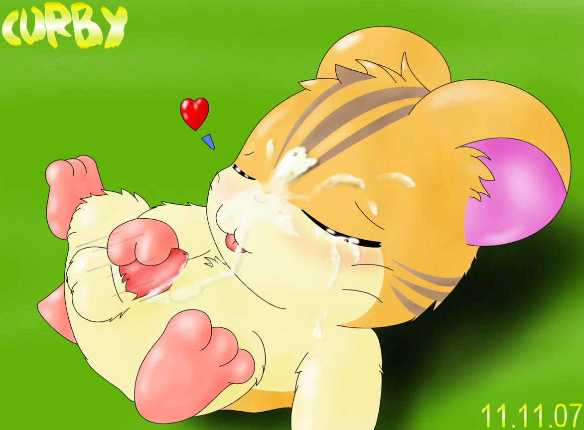 2007 balls blush bodily_fluids cricetid cum cum_on_face cum_on_own_face cum_on_own_tongue cum_on_self cum_on_tongue curby e621 erection genital_fluids genitals hamster hamtaro_(series) male mammal masturbation penile penile_masturbation penis rodent self_portrait service solo stan_(hamtaro) tongue