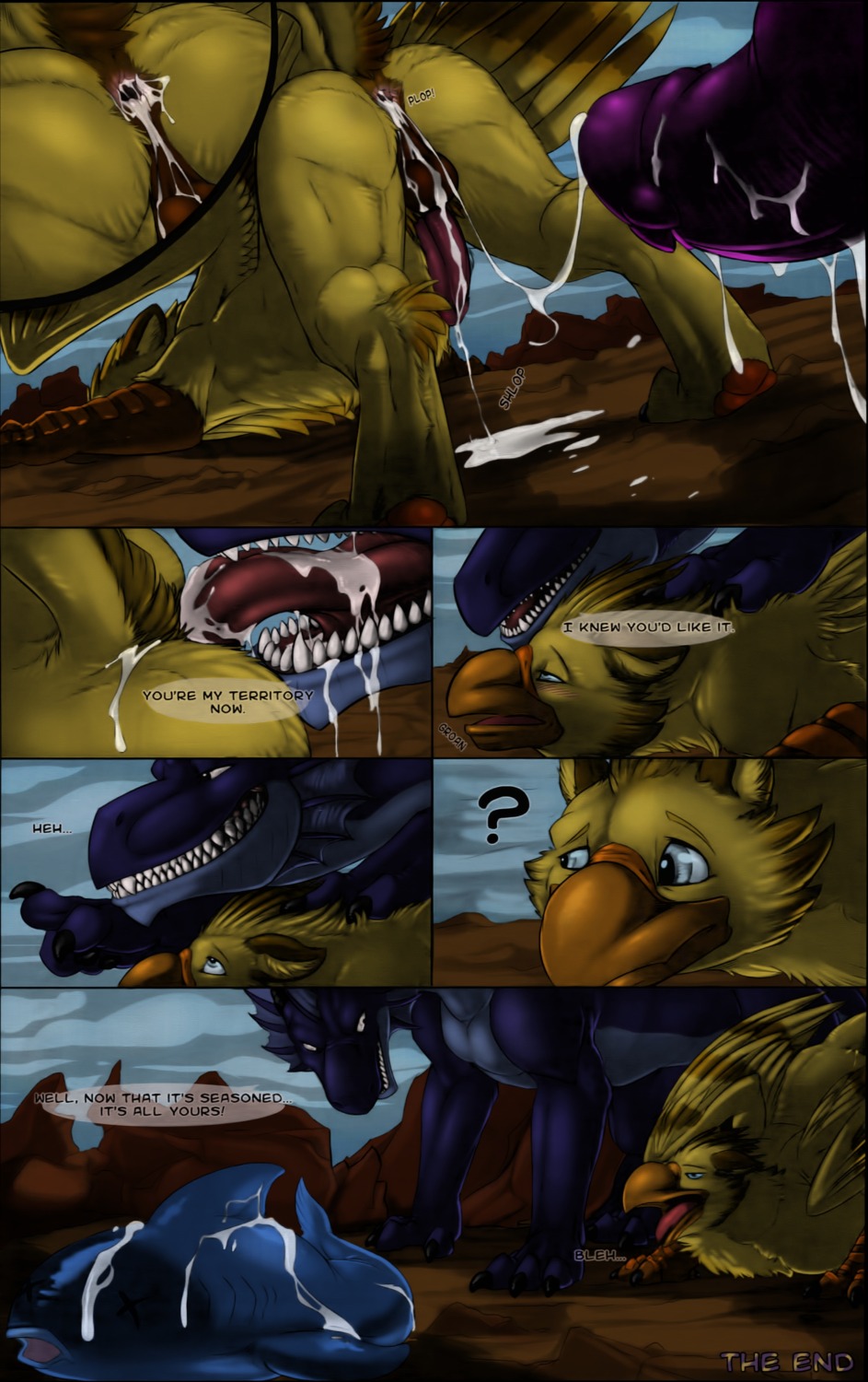 anus ass avian balls comic cum dragon erection feral gryphon licking male male_only mythological_avian mythological_creature mythological_scalie mythology narse penis rule34 scalie tongue