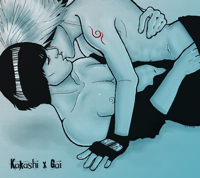 gay hatake_kakashi kakashi_hatake male might_guy naruto naruto_(series) rule34 tagme yaoi