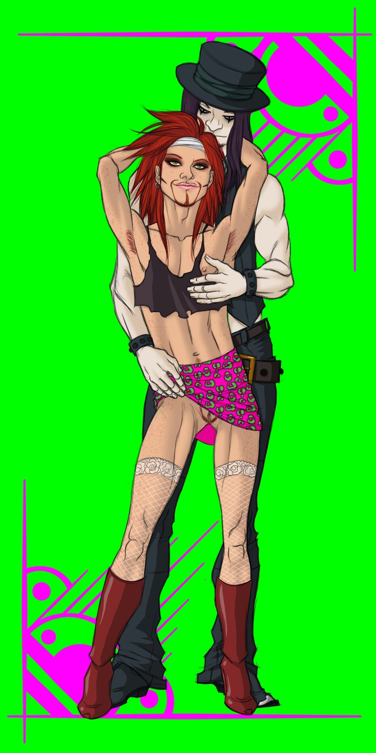 antonio_dimarco_thunderbottom cuntboy femboy hallokatzchen intersex male metalocalypse pickles_the_drummer rule34 tagme