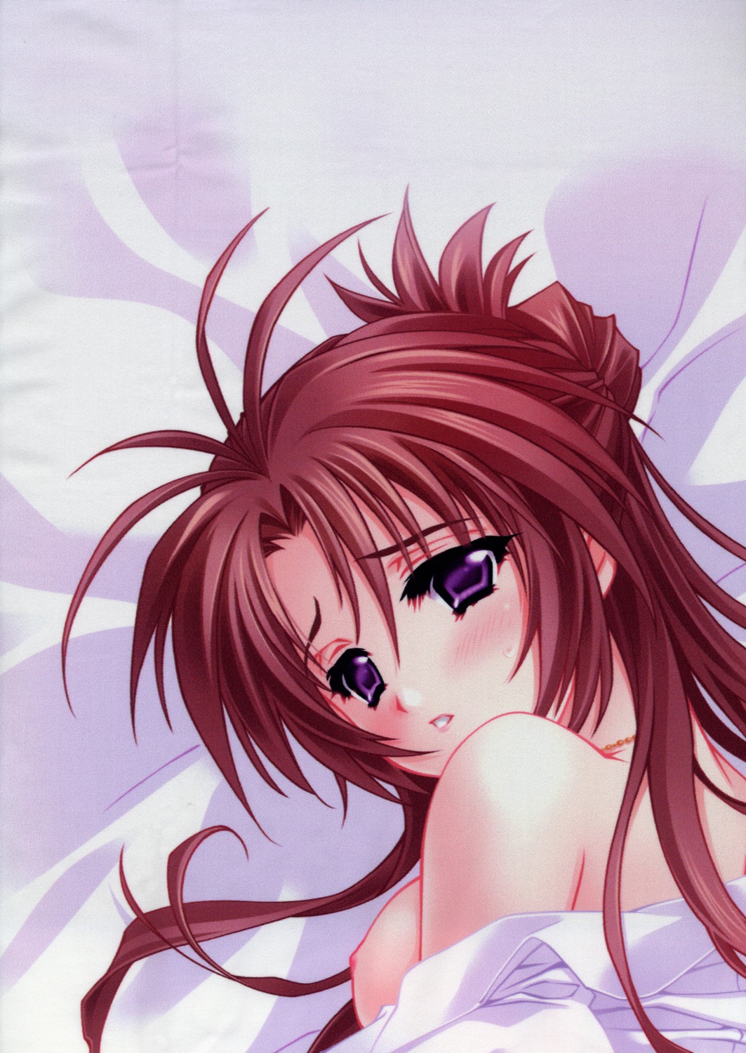breasts carnelian character_request female long_hair purple_eyes red_hair rule34 tagme