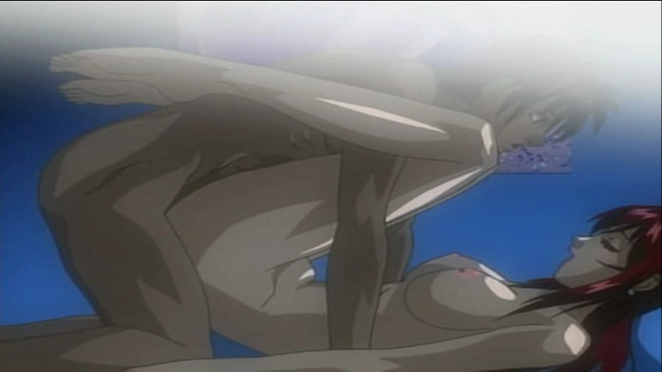 1boy bible_black breasts brown_hair closed_eyes earrings feet female green_eyes happy_sex highres kein_yachimata legs long_hair male minase nipples nude red_hair rule34 screencap sex shiny soles takashiro_hiroko teacher_and_student yoshiten