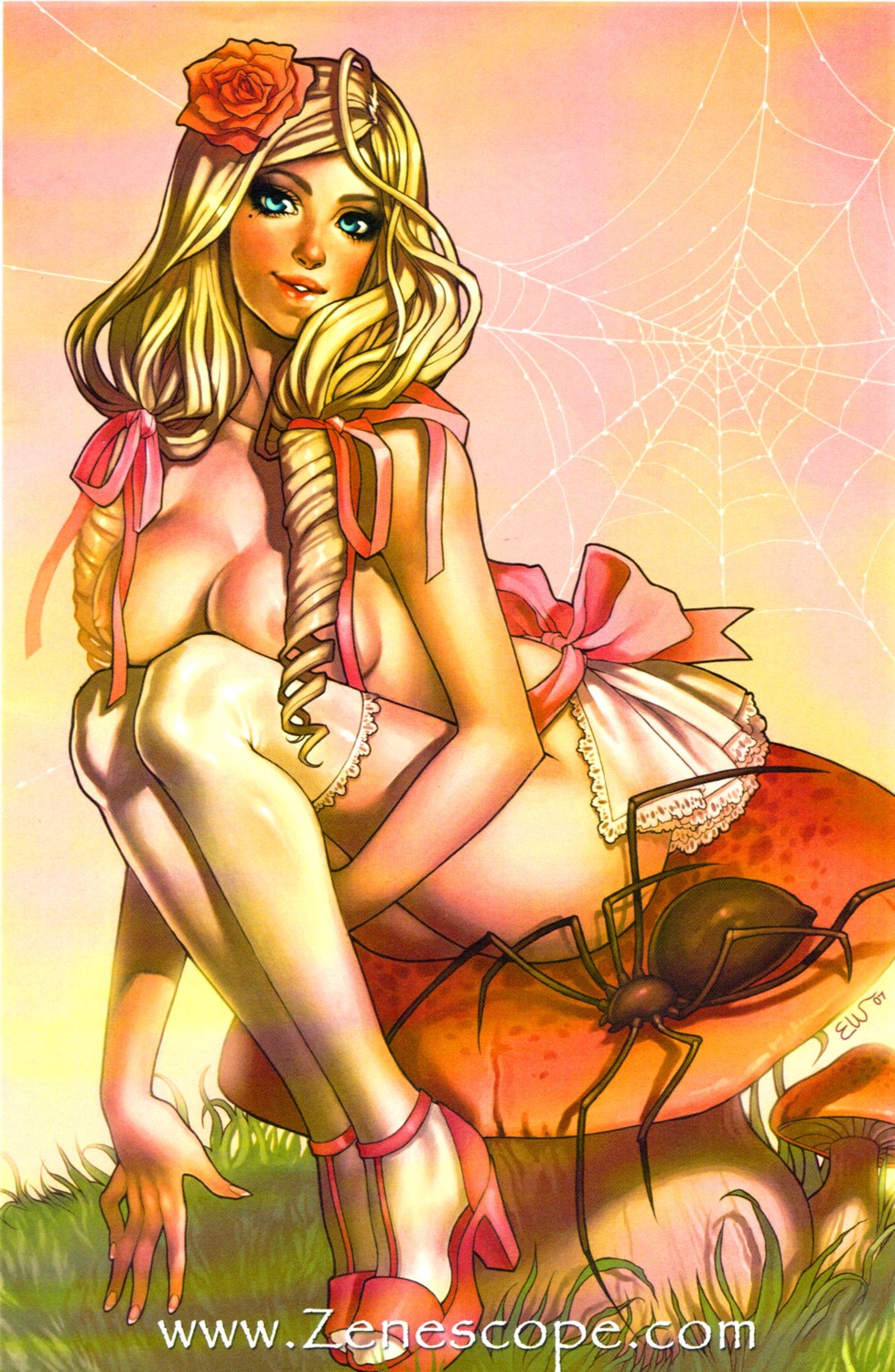 fairy_tales female literature little_miss_muffet miss_muffet public_domain rule34 tagme