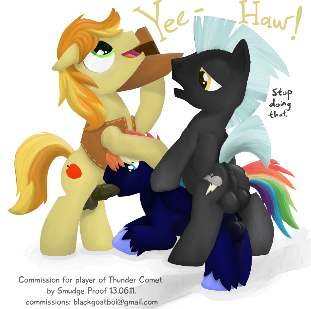 2013 anal anal_penetration anus backsack balls black_body black_feathers blue_body blue_eyes blue_feathers blue_fur braeburn_(mlp) cutie_mark digital_media_(artwork) double_penetration e621 earth_pony english_text equid equine erection fan_character feathered_wings feathers fellatio feral friendship_is_magic fur genitals green_eyes group group_sex hair hasbro horse male male/male male_penetrated male_penetrating male_penetrating_male mammal multicolored_hair my_little_pony mythological_creature mythological_equine mythology oral oral_penetration pegasus penetration penile penis pony rainbow_hair sex simple_background smudge_proof spitroast tail text threesome thunderlane_(mlp) trio url white_background wings