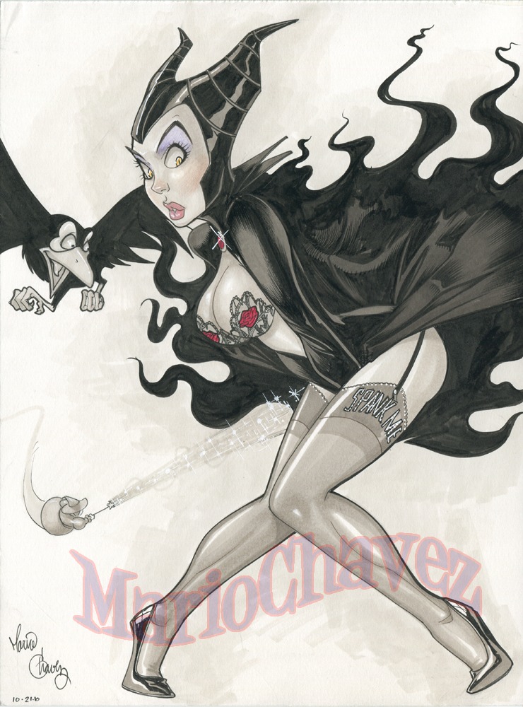 1girls 2010 bird bra breasts diablo_the_raven disney disney_villains enf female garter_straps lingerie maleficent mario_chavez raven_(bird) rule34 sleeping_beauty_(1959_film) stockings thigh_highs underwear watermark witch yellow_eyes