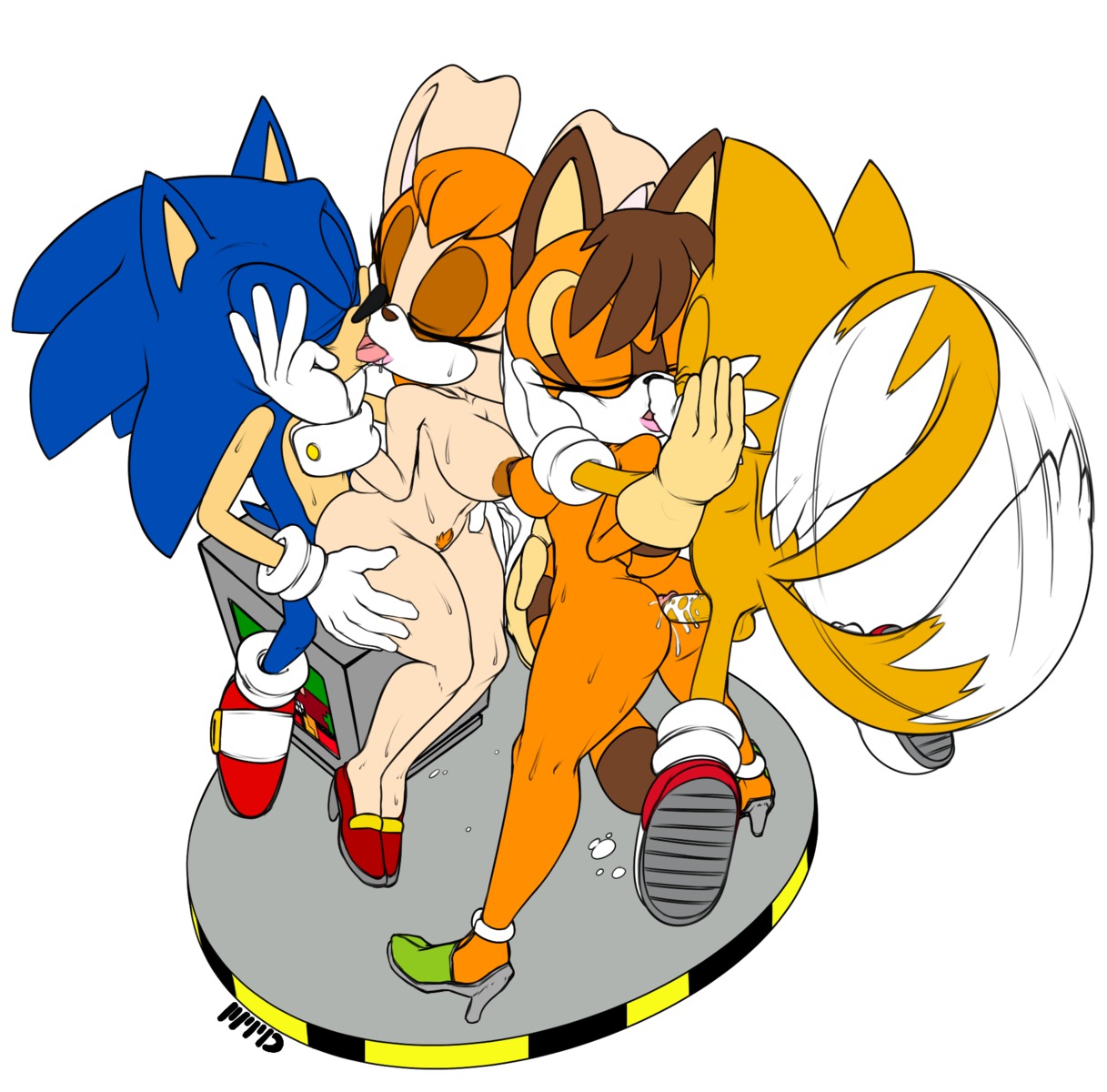 adolescent adult_on_adolescent age_difference anthro backsack balls big_breasts blue_body breasts butt canid canine canon_x_oc clothing color_edit colored digital_media_(artwork) e621 erection eulipotyphlan fan_character female footwear fox french_kissing genitals group hair hedgehog hi_res interspecies kiss_on_lips kissing majike male male/female mammal marthedog mature_anthro mature_female miles_prower naval_the_raccoon nipples nude older_female open_mouth penis sega sex shoes shota simple_background sonic_the_hedgehog sonic_the_hedgehog_(series) third-party_edit tongue tongue_out unavailable_at_source vanilla_the_rabbit vulva white_background young younger_female younger_male