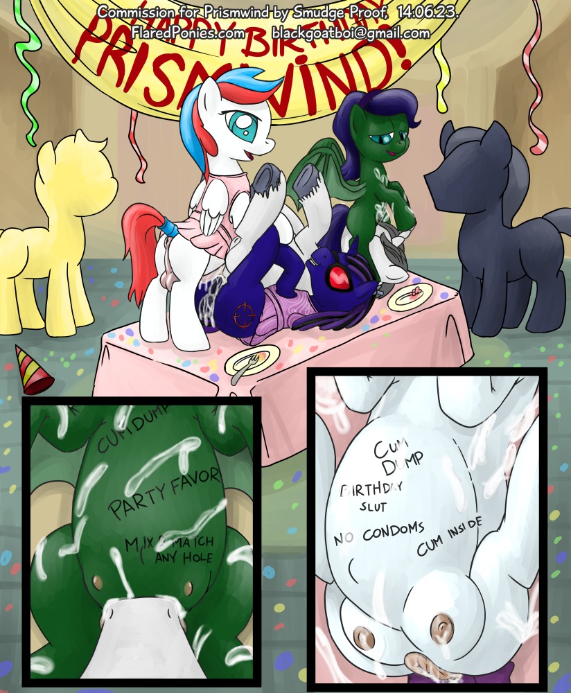 anal anus balls banner bat_pony birthday birthday_party bisexual bodily_fluids body_writing child child_on_child clothed clothing crossdressing cum cum_everywhere cum_in_ass cum_in_mouth cum_in_vagina cum_inside cum_on_balls cum_on_body cum_on_face cum_string cunnilingus digital_media_(artwork) dominant dominant_young drinking drinking_cum e621 equid equine erection faceless facesitting fan_character feathered_wings feathers female female/female femboy feral foursome furniture gangbang genital_fluids genitals group group_sex hasbro horn hybrid lactating leaking_cum loli male male/female male_penetrating mammal membrane_(anatomy) membranous_wings messy mossy_luminescence my_little_pony mythological_creature mythological_equine mythology nude oral pegasus penetration penis pregnant prismwind public_use sex shota sitting sitting_on_another sloppy_seconds smudge_proof table teats thestral unicorn vaginal vaginal_penetration vulva wings writing_on_belly young young_feral young_on_young