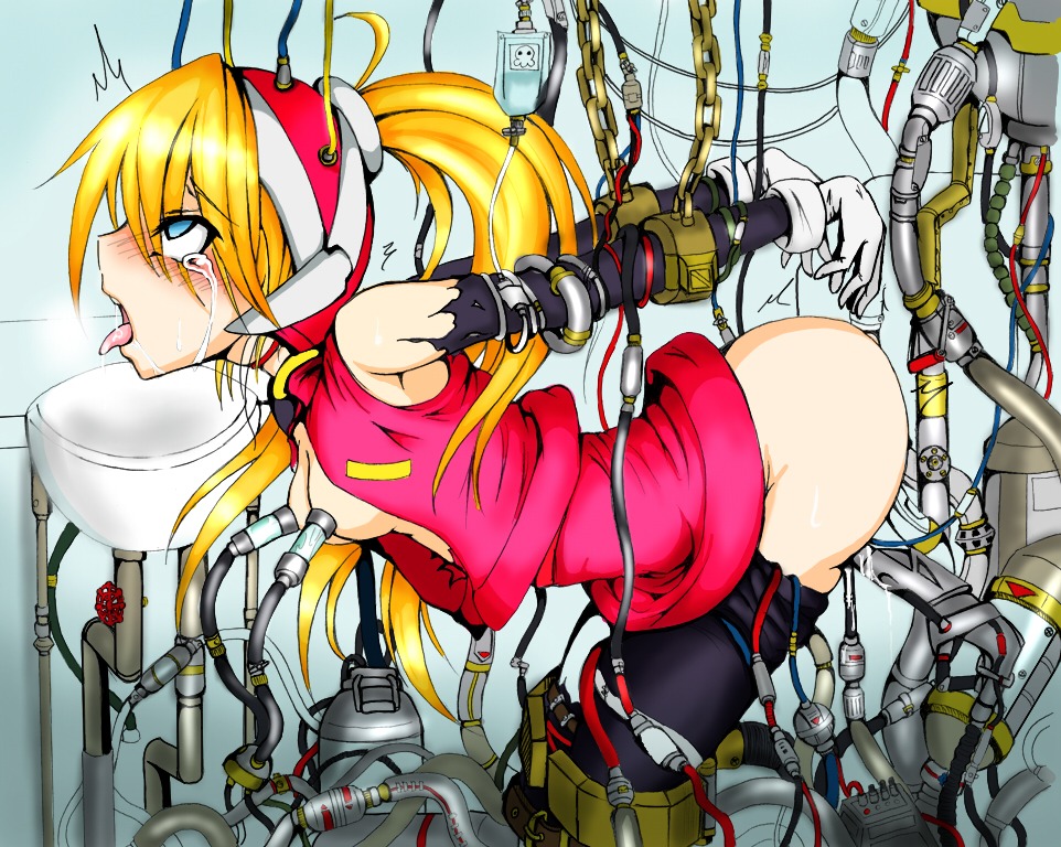 1girls ahe_gao anal arms_behind_back arms_held arms_held_back artist_request bent_over blonde_hair blue_eyes blush bondage bottomless bound bound_arms bound_legs breast_sucking breasts cables chains ciel_(mega_man) detached_sleeves double_breast_sucking double_penetration empty_eyes female fucked_silly fucking_machine gloves handcuffs helpless hucow intravenous_drip lactation long_hair machine mega_man mega_man_zero milking milking_machine mind_control nipple_sucking open_clothes open_mouth open_shirt ponytail prison_guard_position pussy pussy_juice rape rolling_eyes rule34 saliva sex_machine shirt sink skirt_lift solo stockings tears tentacle tied_hair tongue tongue_out torn_clothes valve_(mechanical) women_livestock