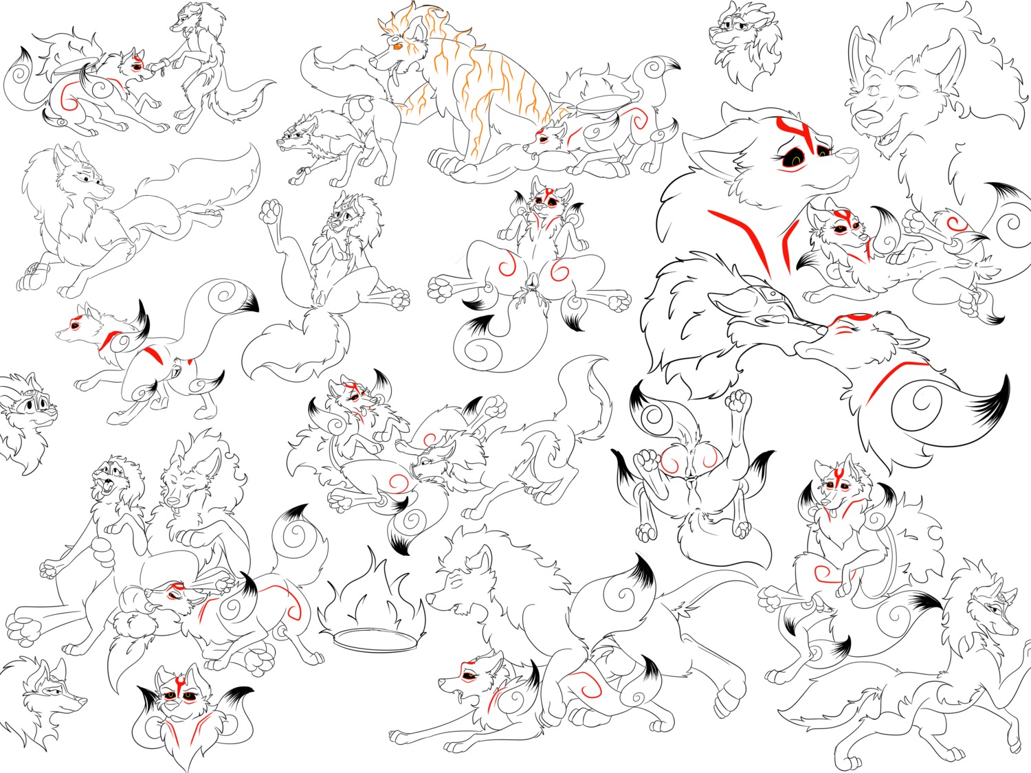 2013 4:3 4_toes absurd_res all_fours amaterasu_(okami) anatomically_correct anatomically_correct_genitalia anatomically_correct_vulva animal_genitalia animal_penis animal_vulva anus balls big_penis bisexual bodily_fluids butt canid canine canine_genitalia canine_penis canine_vulva canis capcom cere'qul_(rokoka) chain clover_studio conditional_dnp crossgender crossover cum cum_in_vagina cum_inside deity digitigrade doggystyle domestic_dog dominant e621 ear_piercing erection eyes_closed feet fellatio female female/female feral feral_on_feral from_behind_position fur genital_fluids genitals group group_sex hair hi_res hindpaw kissing knot larger_dom larger_male licking link_(wolf_form) looking_at_viewer lying male male/female mammal mane markings masturbation monochrome multiple_scenes nintendo nipples okami_(capcom) on_back open_mouth oral orange_eyes pawpads paws penetration penile penis penis_lick piercing pose presenting psy101 quadruped sex simple_background size_difference smaller_female smile snout_fuck spread_legs spreading standing tail teeth the_legend_of_zelda threesome toes tongue tongue_out trio twilight_princess vaginal vaginal_masturbation vaginal_penetration vulva white_background white_body white_fur wolf