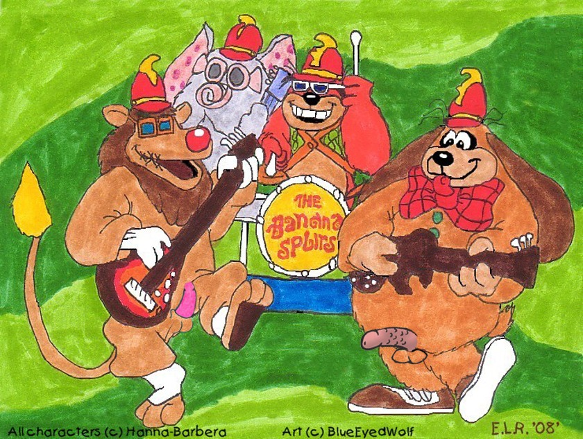 bingo_(the_banana_splits) drooper drooper_(the_banana_splits) fleegle fleegle_(banana_splits) male male_only rule34 snorky snorky_(the_banana_splits) the_banana_splits