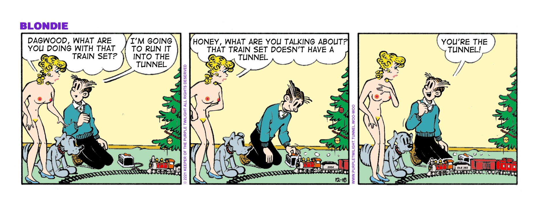 blondie_(comic) blondie_bumstead casual dagwood_bumstead edit female human male nudist pale_skin rule34 tagme