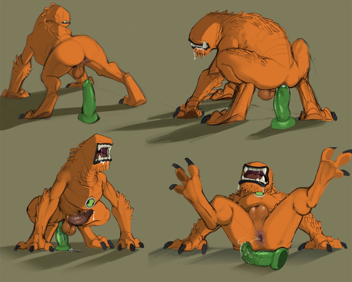 2011 3_fingers 3_toes alien all_fours anal anal_masturbation anal_penetration anus backsack balls ben_10 bodily_fluids butt cartoon_network claws cum darkened_balls darkened_genitalia dildo dildo_in_ass dildo_insertion dildo_sitting drooling e621 erection eyeless fangs feet fingers genital_fluids genitals grey_background legs_up looking_back lube lying male mammal masturbation monster multiple_poses narse nude object_in_ass on_back open_mouth orange_body penetration penile_spines penis perineum pink_anus pose precum presenting saliva sex_toy sex_toy_in_ass sex_toy_insertion simple_background sitting solo spread_legs spreading teeth toe_claws toes tongue toying_self vulpimancer wildmutt