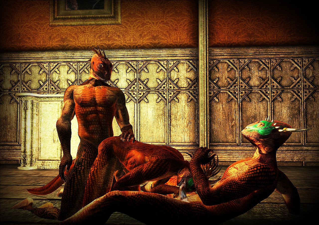 3d argonian gay male male_only no_humans oblivion rule34 scalie the_elder_scrolls