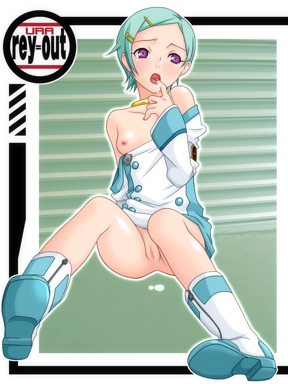 breasts censored count_zero eureka eureka_seven female highres mosaic_censoring pussy rule34 solo