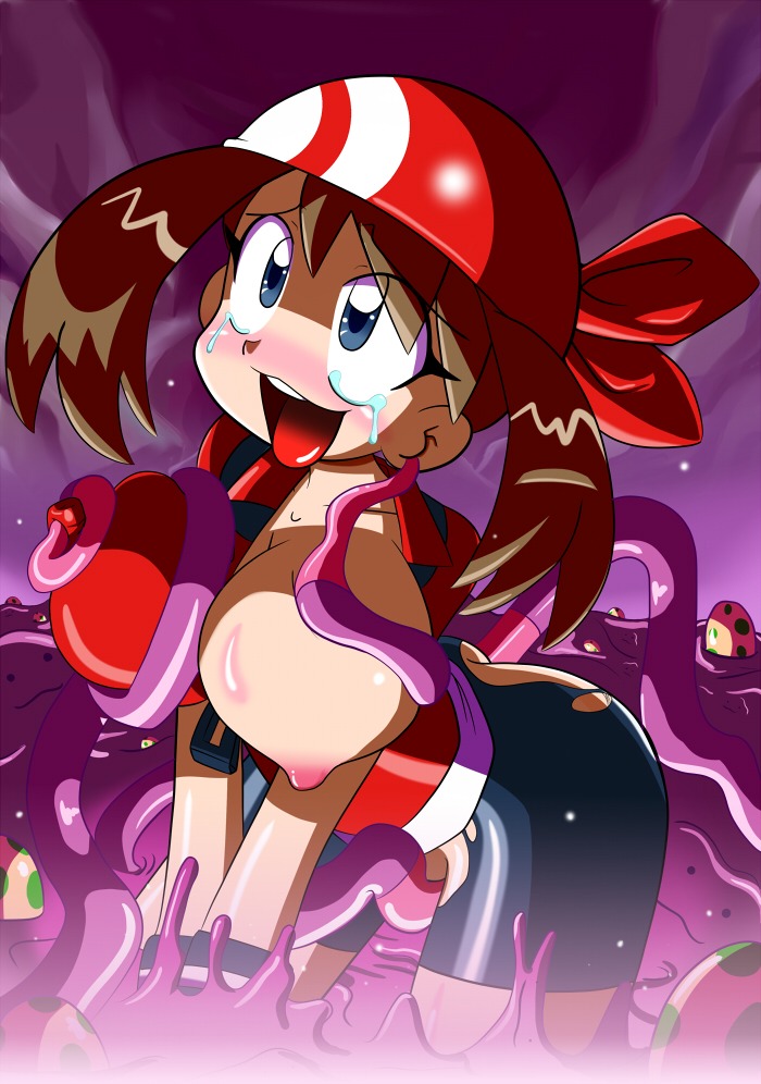 1girls ahe_gao anal ass bike_shorts blue_eyes blush breasts brown_hair clothing consensual_tentacles crying ditto double_penetration eggs female from_behind fucked_silly human long_hair may_(pokemon) nipple_tweak nipples open_mouth penetration pokemon pokemon_(species) pokephilia purple_tentacles pussy restrained rule34 slime slime_monster spread_legs tear tears tentacle tentacle_in_ear tongue torn_clothes vaginal_penetration yorunoko