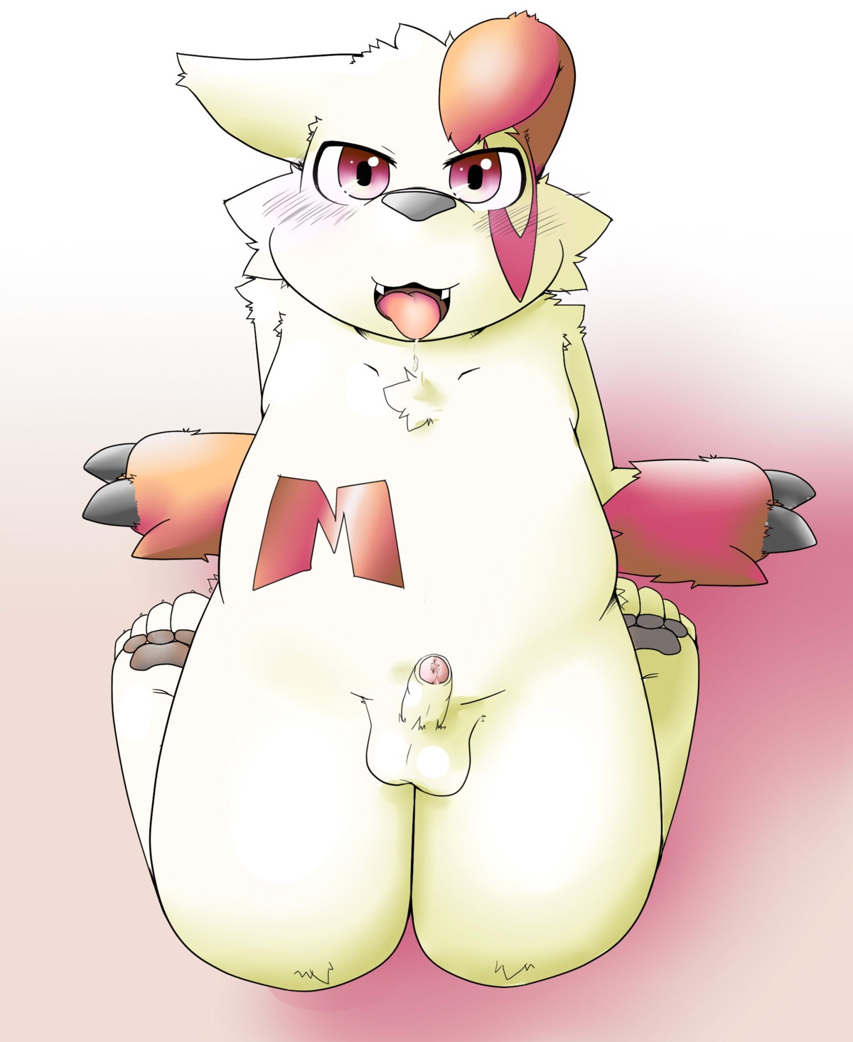 color fur furry male male_only nudity pokemon pokemon_(species) rule34 solo zangoose
