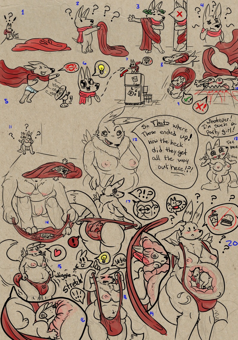 accidental_vore anal_vore anthro digimon futanari inside_underwear intersex living_buttplug living_insertion renamon rule34 strikeanywhere tagme unaware_vore vore
