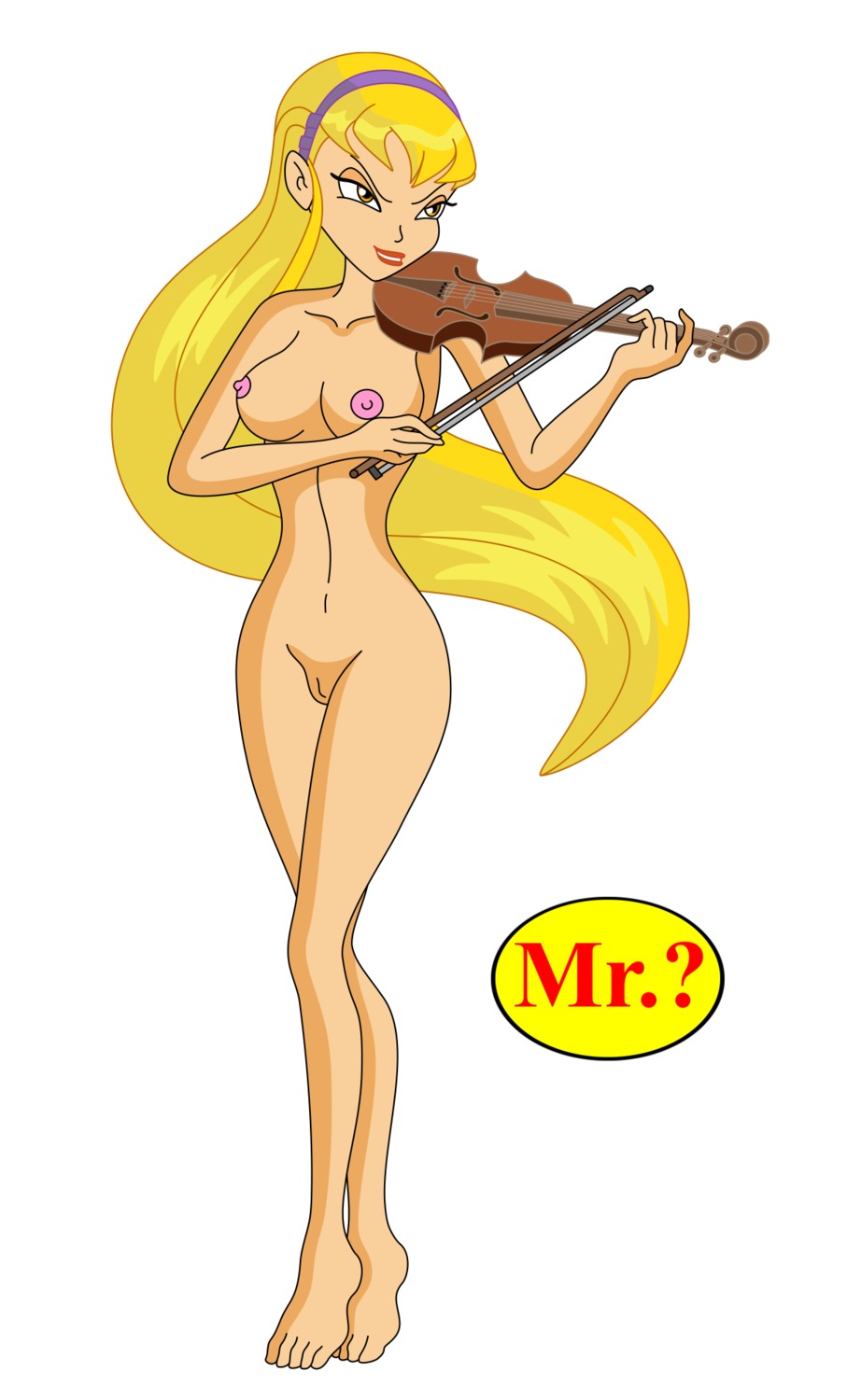 1girls amber_eyes areolae blonde_hair breasts cobolt2 eyeshadow female female_only human lipstick long_hair makeup mascara musical_instrument naked navel nipples nude playing_instrument png pussy rule34 solo stella_(winx_club) tagme violin winx_club
