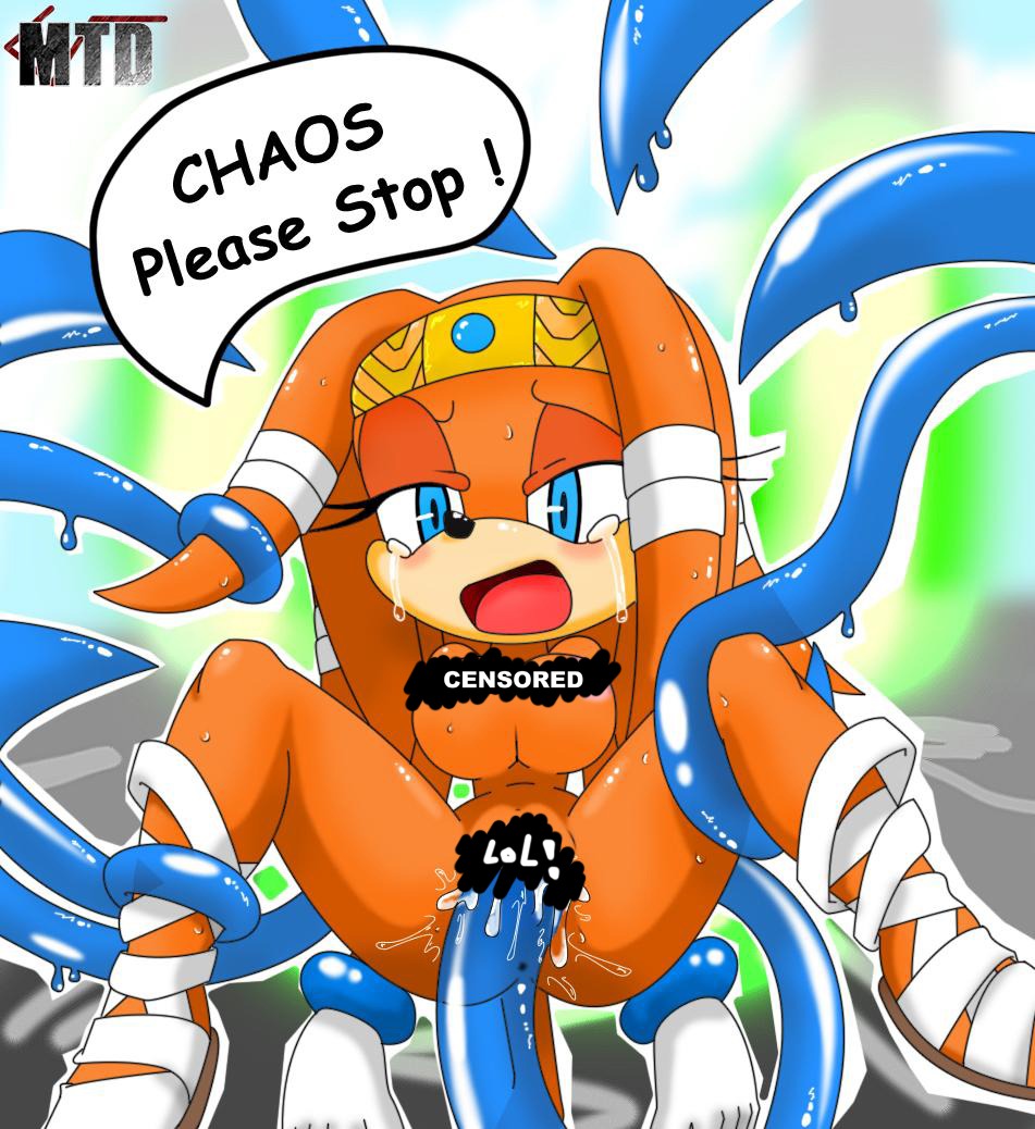 2d anthro breasts censored censored_nipples censored_pussy chaos_(sonic) dialogue echidna female marthedog mobian mobian_(species) mobian_echidna penetration pussy rule34 sega sonic_(series) sonic_adventure sonic_the_hedgehog_(series) straight tagme tentacles tikal_the_echidna vaginal_penetration