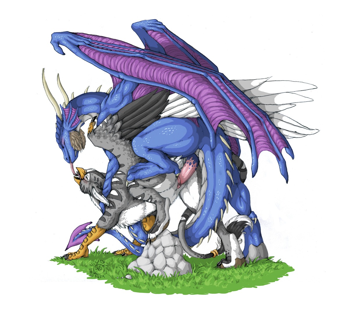 2010 acidapluvia avian beak dominant dragon duo e621 erection european_mythology eyes_closed feathered_wings feathers female female_penetrated feral feral_on_feral french_kissing from_behind_position genitals gryphon happy happy_sex horn hypnoticdragon_(character) interspecies kissing larger_dom larger_male looking_pleasured male male/female male_penetrating male_penetrating_female membrane_(anatomy) membranous_wings mythological_avian mythological_creature mythological_scalie mythology penetration penile penile_penetration penis penis_in_vagina scalie sex simple_background size_difference smaller_female smaller_penetrated step_pose step_position tail tongue tongue_out vaginal vaginal_penetration veshiri vulva western_dragon white_background wings