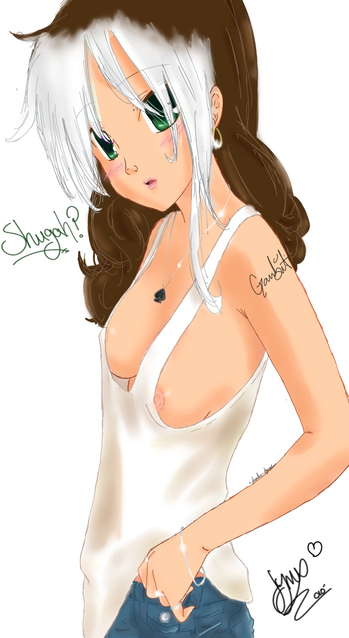 1girls anna_marie artist_request female female_only marvel marvel_comics rogue_(x-men) rule34 solo tagme x-men