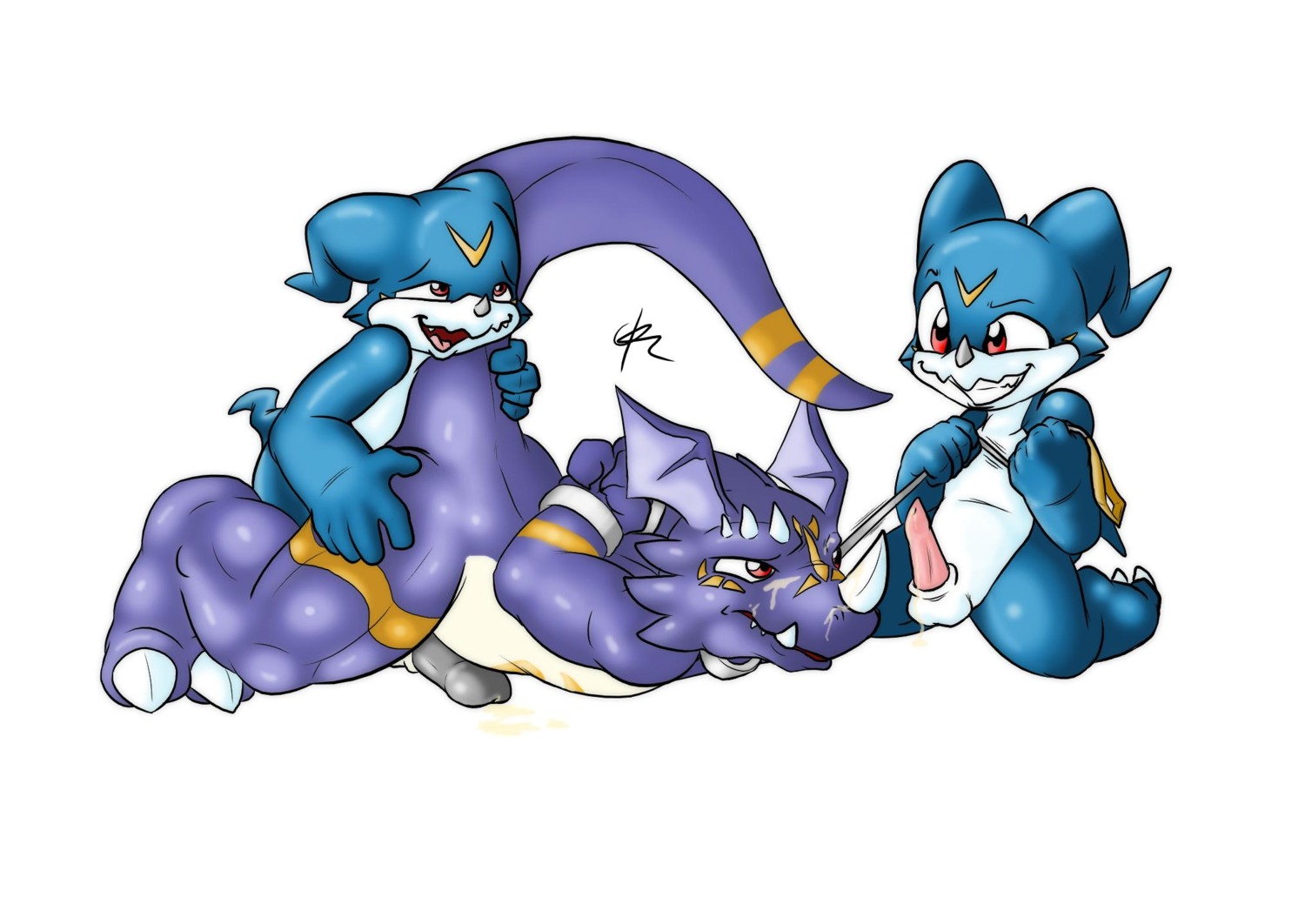 anthro c0nnerc00n digimon furry male male_only rule34 tagme veemon