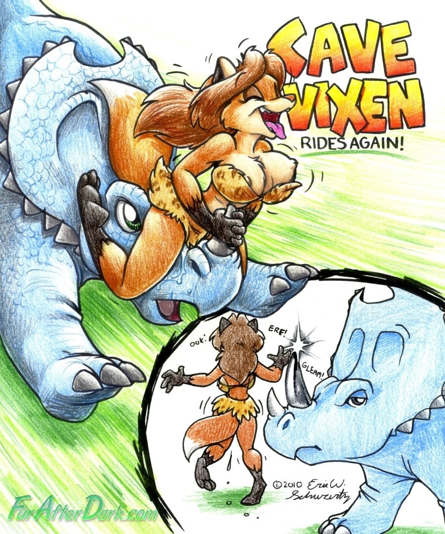 2010 anthro big_breasts breasts canine dinosaur eric_schwartz female fox fur furafterdark furry loincloth looking_at_viewer pussy pussy_juice reptile rule34 scalie sheila_vixen tail underwear