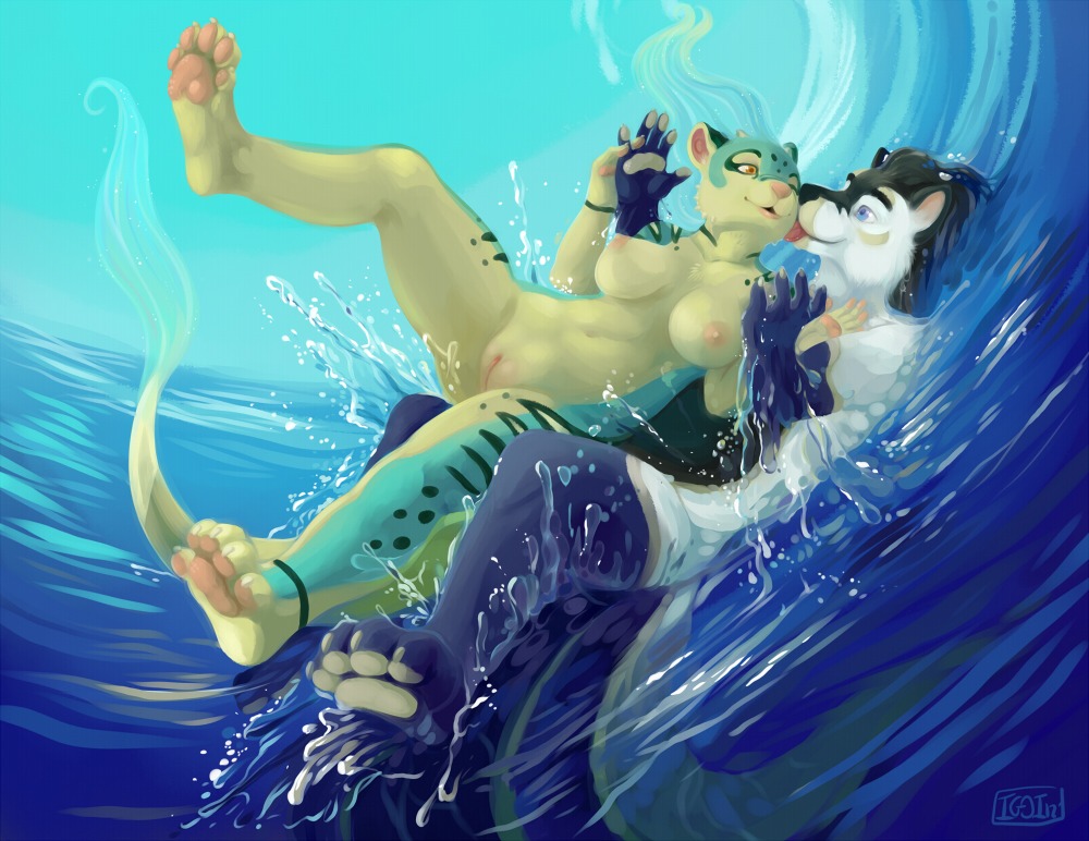 agamid anthro bearded_dragon breasts canid canine canis duo e621 feet felid feline female fox genitals hybrid iggi iggi_eastwind interspecies leopardus licking lizard male male/female mammal multi_tail nipples nude ocelot paws reptile scalie splash tail tanek_eros tongue tongue_out vulva water wolf